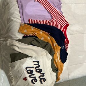 6, Carters, Cat & Jack, Old Navy long sleeve  girl shirts